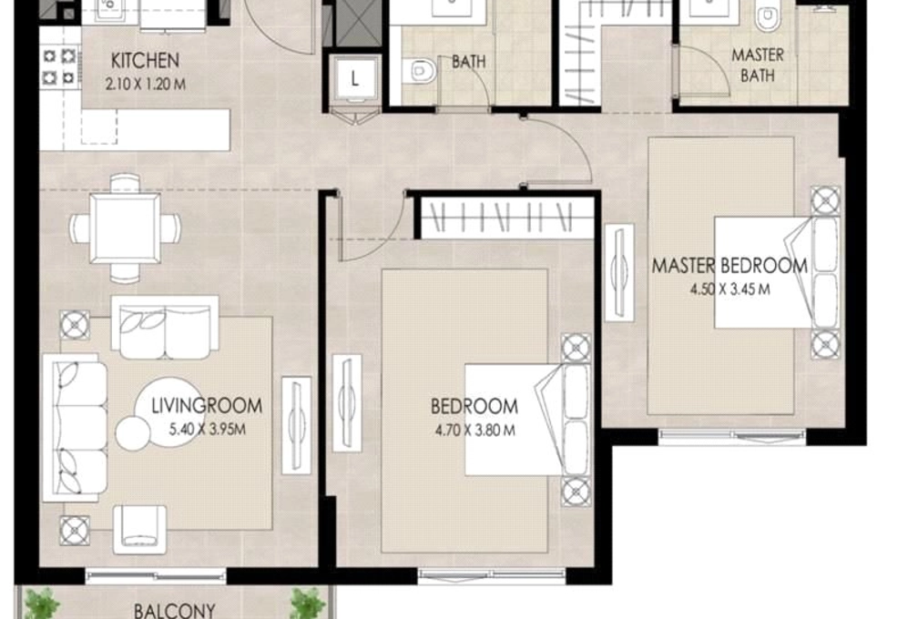 2 bedroom apartment for sale - haus & haus